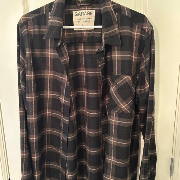 Garage Boyfriend Fit Flannel - Picture 1 of 1